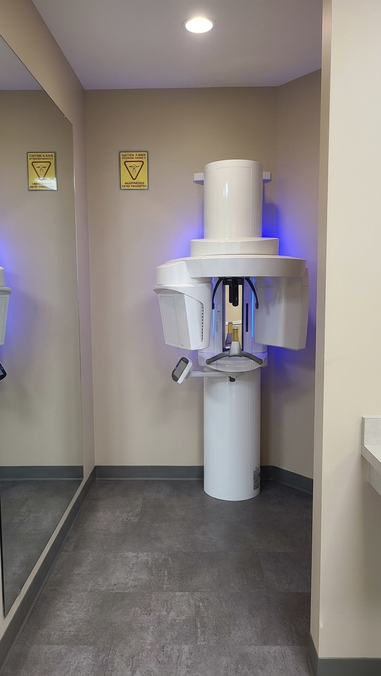 Cone beam CT scanner used for 3D dental imaging at Blue Bird Dental